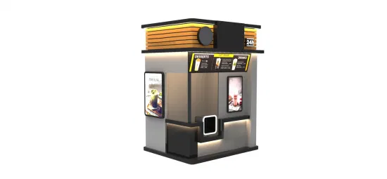 2022 Novo estilo comercial inteligente máquina de venda automática de chá de leite com tela sensível ao toque aceitador de notas de moeda de cartão de crédito Boba Tea Bubble Tea Fabricante de máquina de venda automática